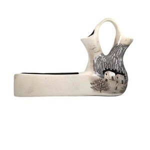 Vtg NATIVE AMERICAN WEDDING VASE Comanche Nation '91 Signed Windstalker Family